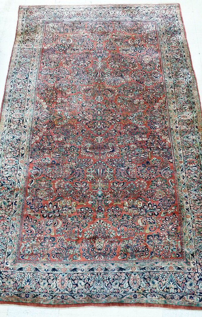Semi Antique Persian Sarouk Room Size Oriental Rug (1 of 4)