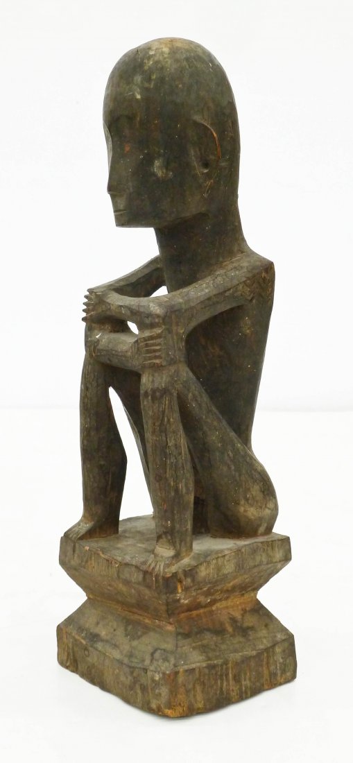 Old Ifugao Bulul Carved Hardwood Seated Figure (1 of 3)