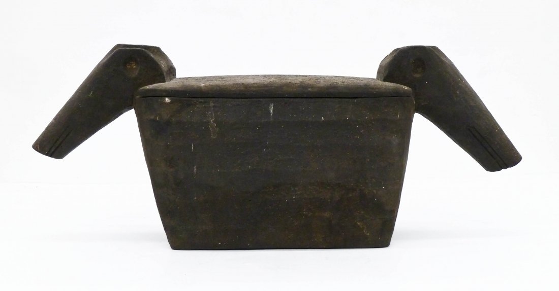 Old Ifugao Punamham Carved Hardwood Ritual Box (1 of 3)