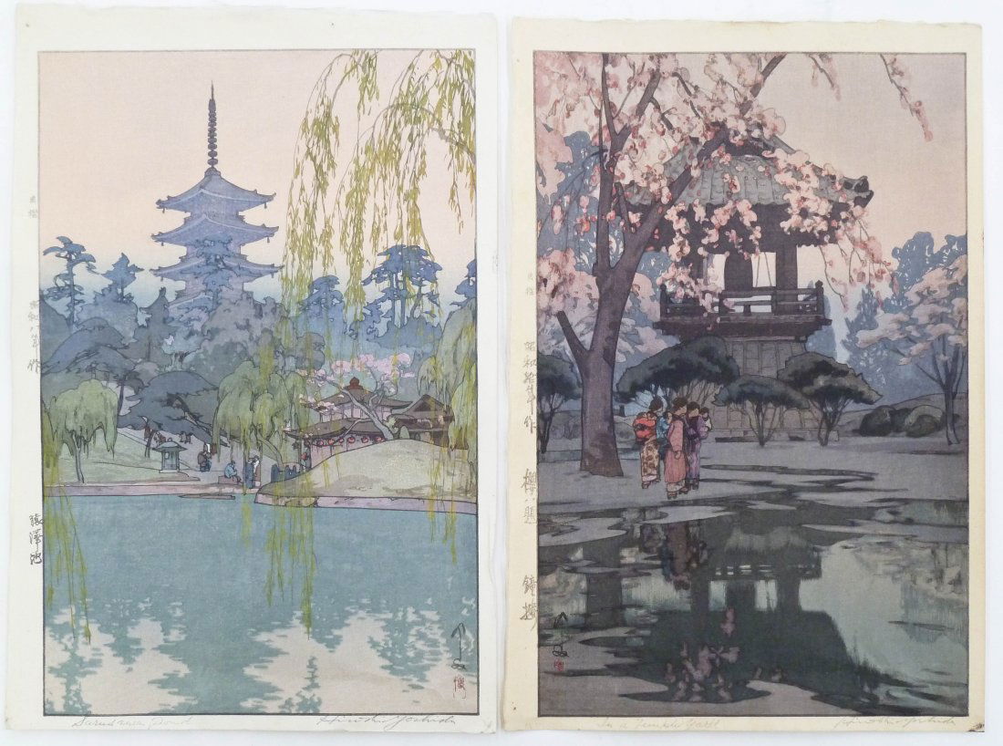 Hiroshi Yoshida (1876-1950 Japanese) Two Works: ''In a (1 of 2)