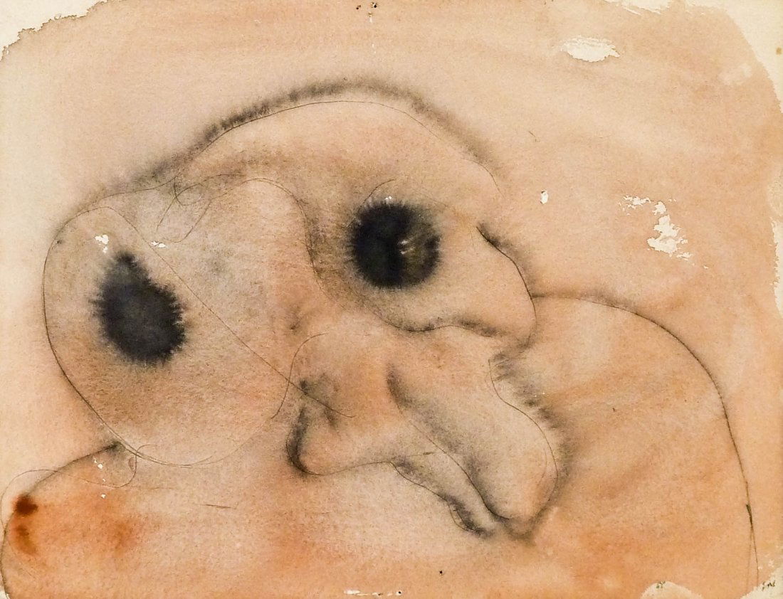 Henri Michaux (1899-1984 Belgium) Untitled Abstraction (1 of 4)