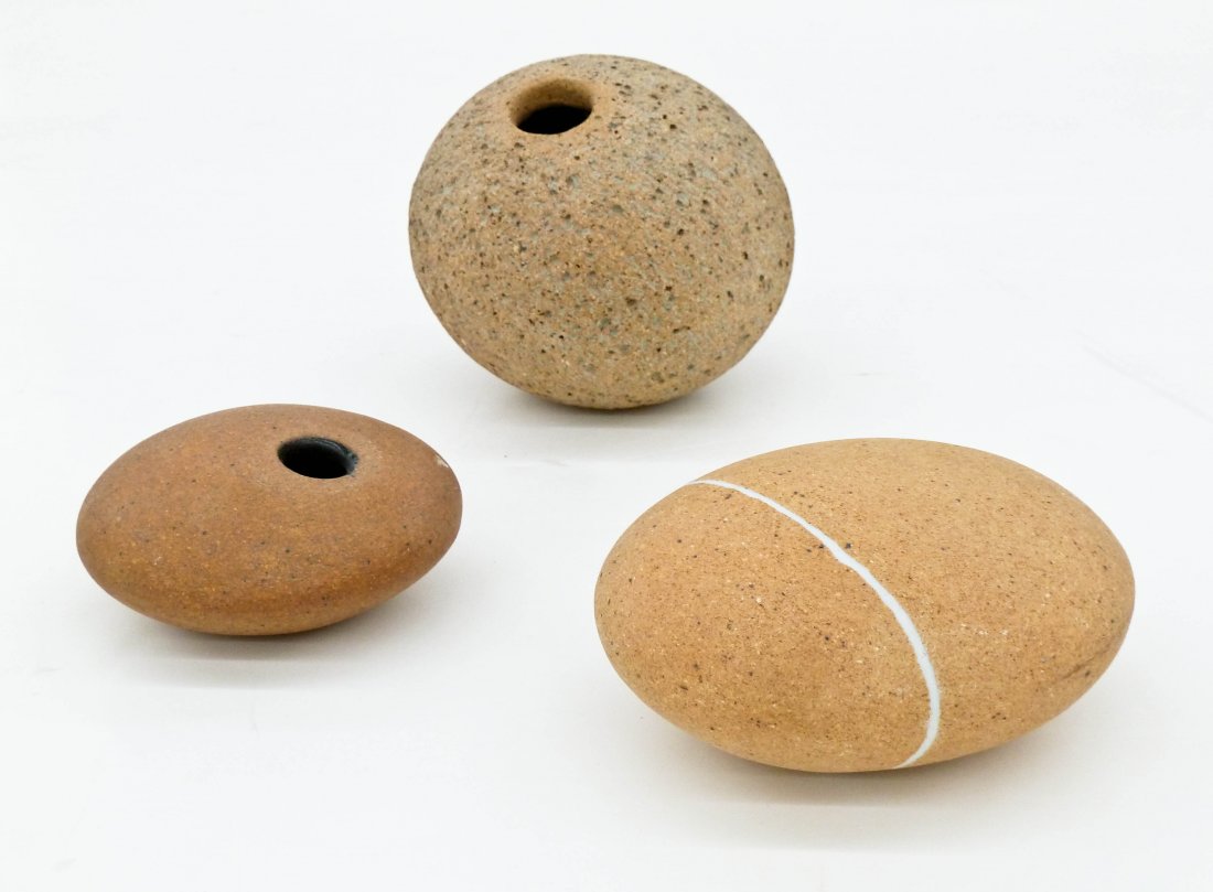 David Shaner (1934-2002 Montana) Three Stoneware River (1 of 2)