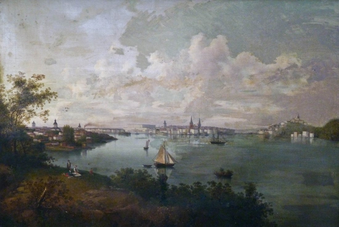 Carl Rothsten (1826-1877 Swedish) Untitled View of Stoc (1 of 6)