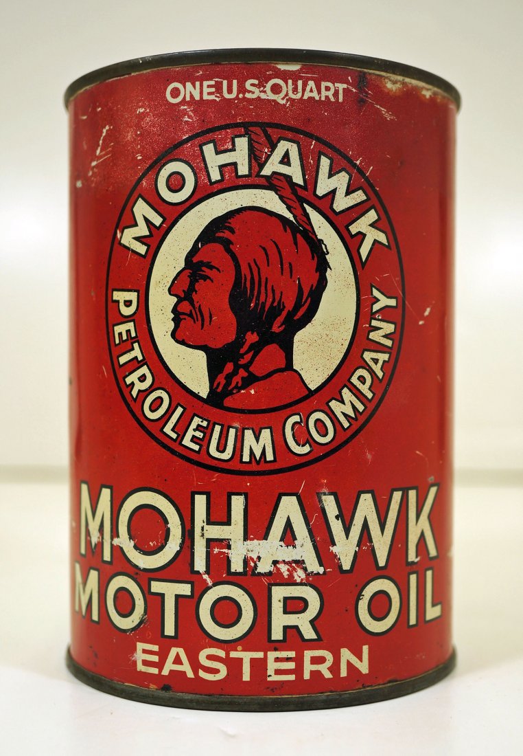 Vintage Mohawk Motor Oil Can. 5.5 x 4'' Good Condition, Aug 29, 2015