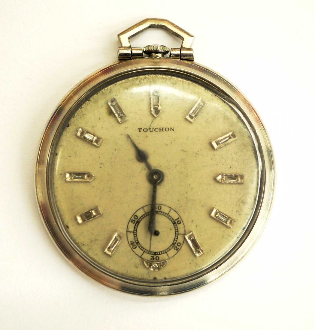 Touchon Platinum Pocket Watch, 42.6 grams tw, 34mm, Nov 21, 2015