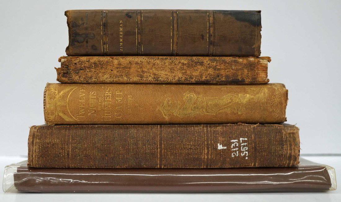 Group of (5) Antique Books, Pierce Egan's Account of: Group of (5) Antique Books, Pierce Egan's Account of the Trial of John Thurtell and Joseph Hunt, 1824, etc