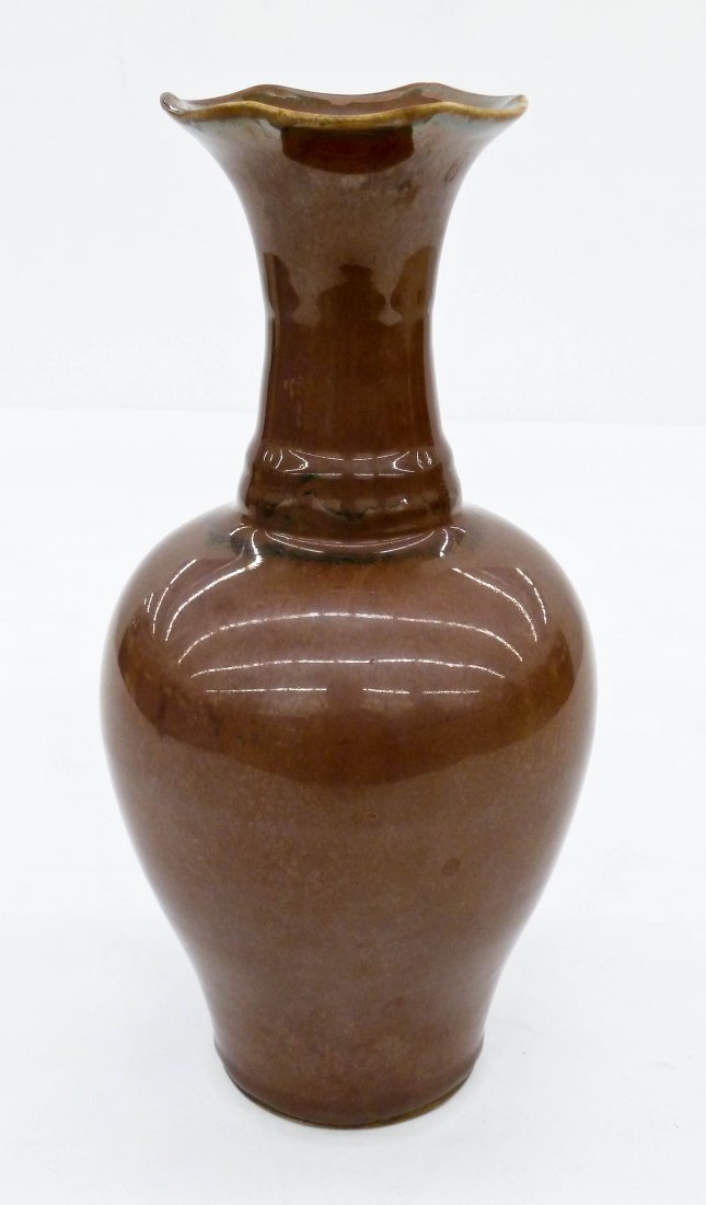 Old Chinese Persimmon Glaze Dingyao Porcelain Vase (1 of 4)