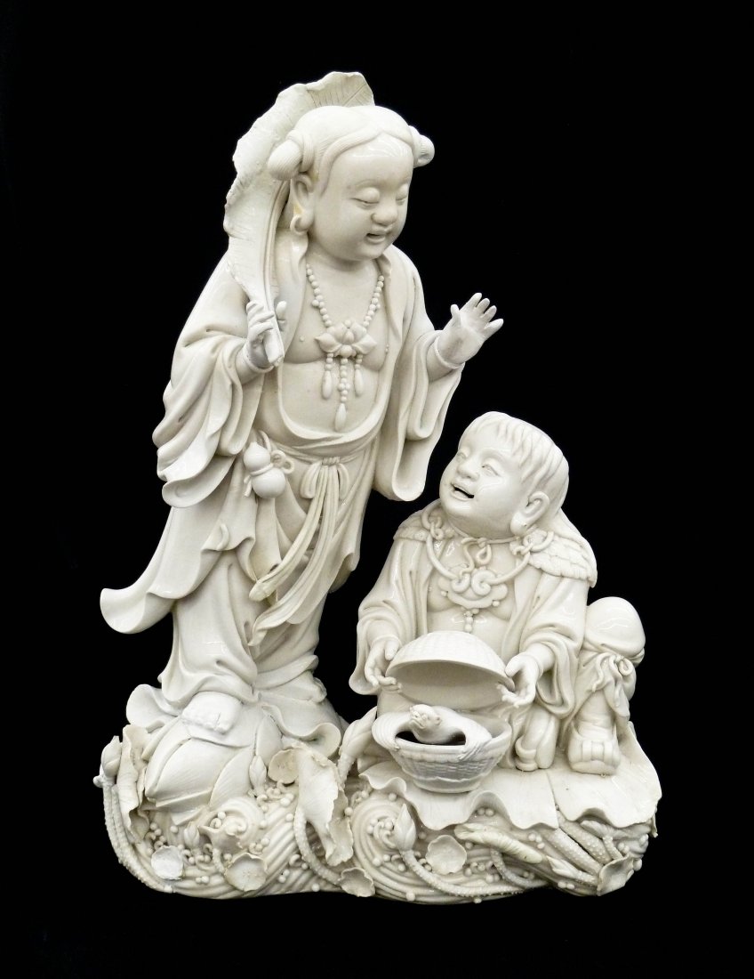 Antique Chinese He-He Twins Blanc de Chine Porcelain (1 of 6)