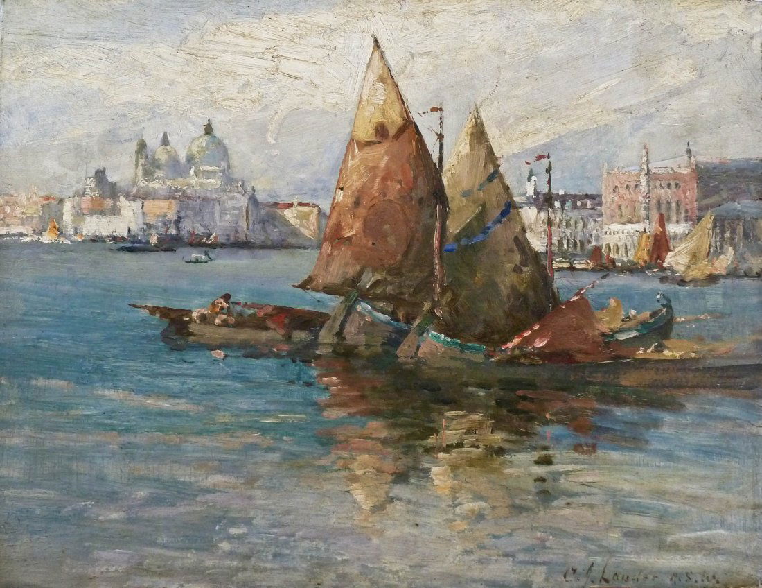 Charles James Lauder (1840-1920 British) ''Fishing (1 of 2)