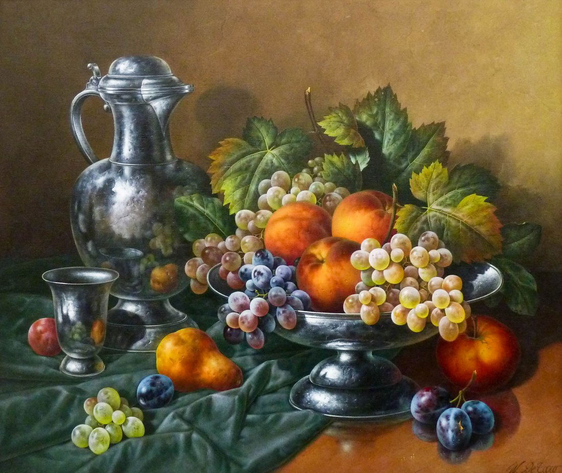 Werner De Caro (b.1945 German) Still Life with Fruit (1 of 3)