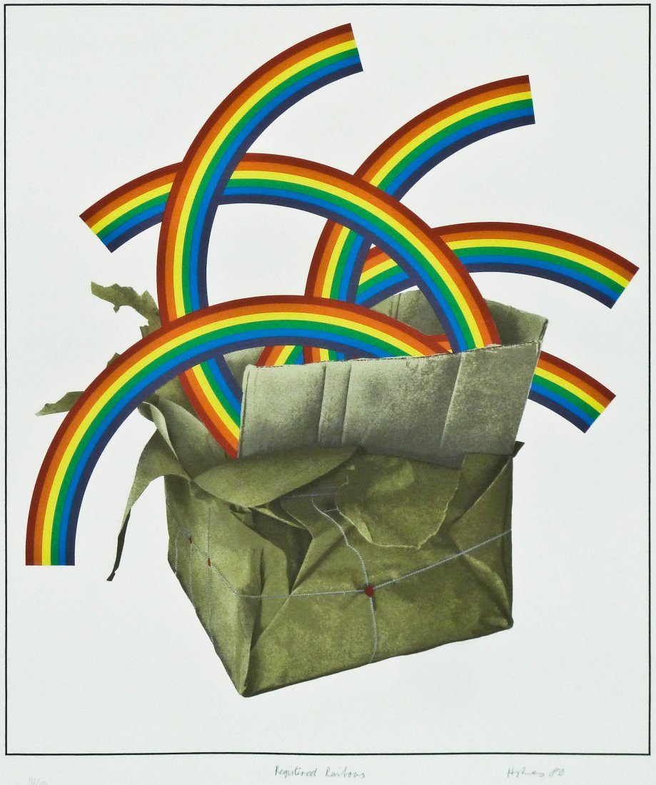 Patrick Hughes (b.1939 British) ''Registered Rainbows'' (1 of 1)