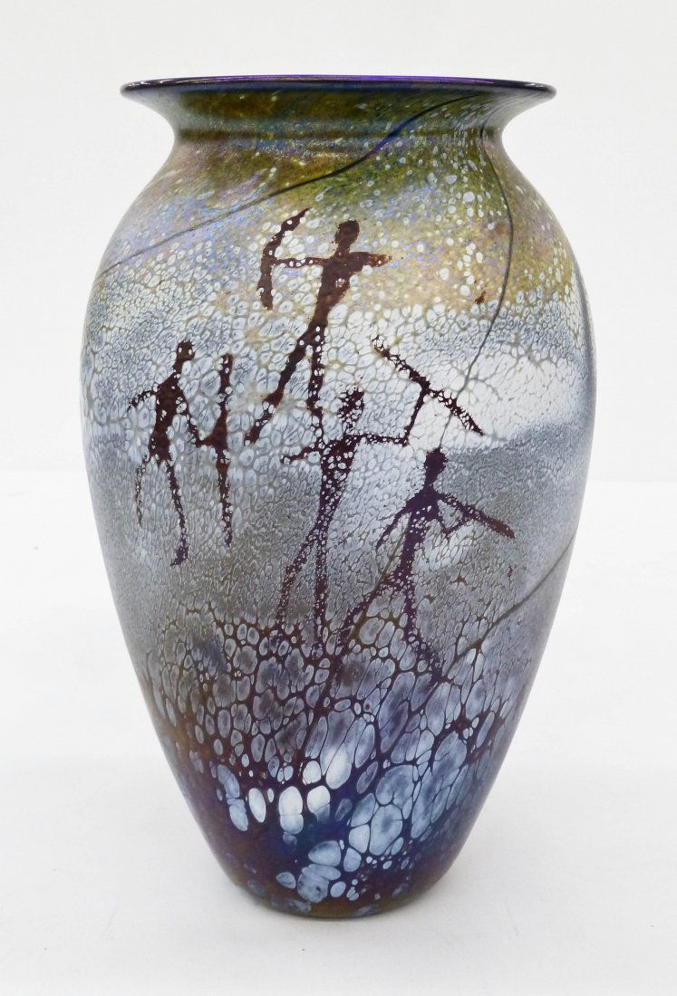 Richard Satava (b.1950 California) Petroglyph 1990 Art (1 of 2)