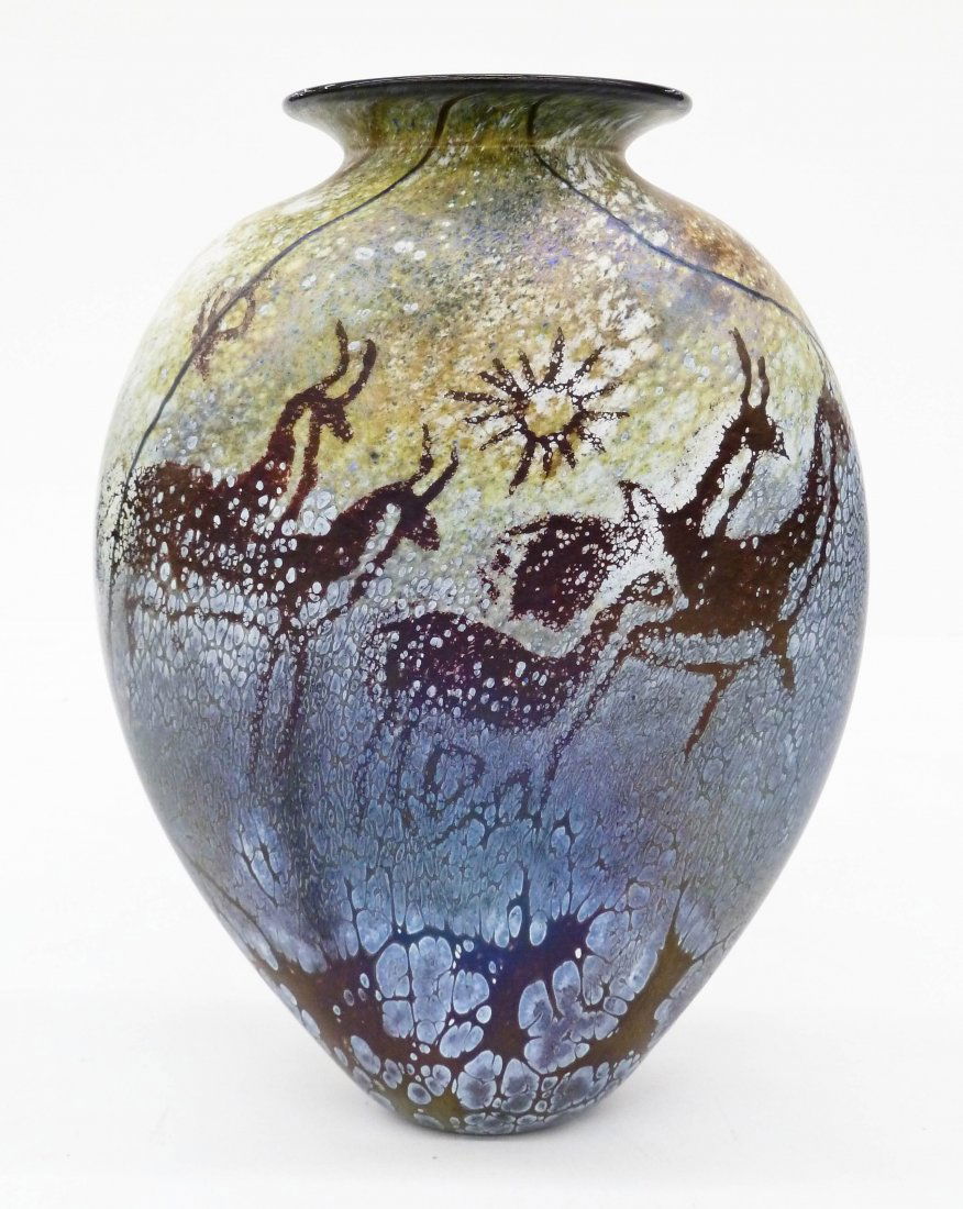 Richard Satava (b.1950 California) Petroglyph 1990 Art (1 of 2)