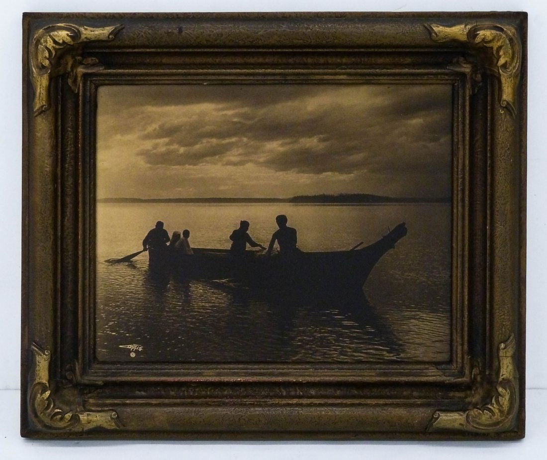 Edward Curtis (1868-1952 American) ''Homeward '' 1898 (1 of 5)