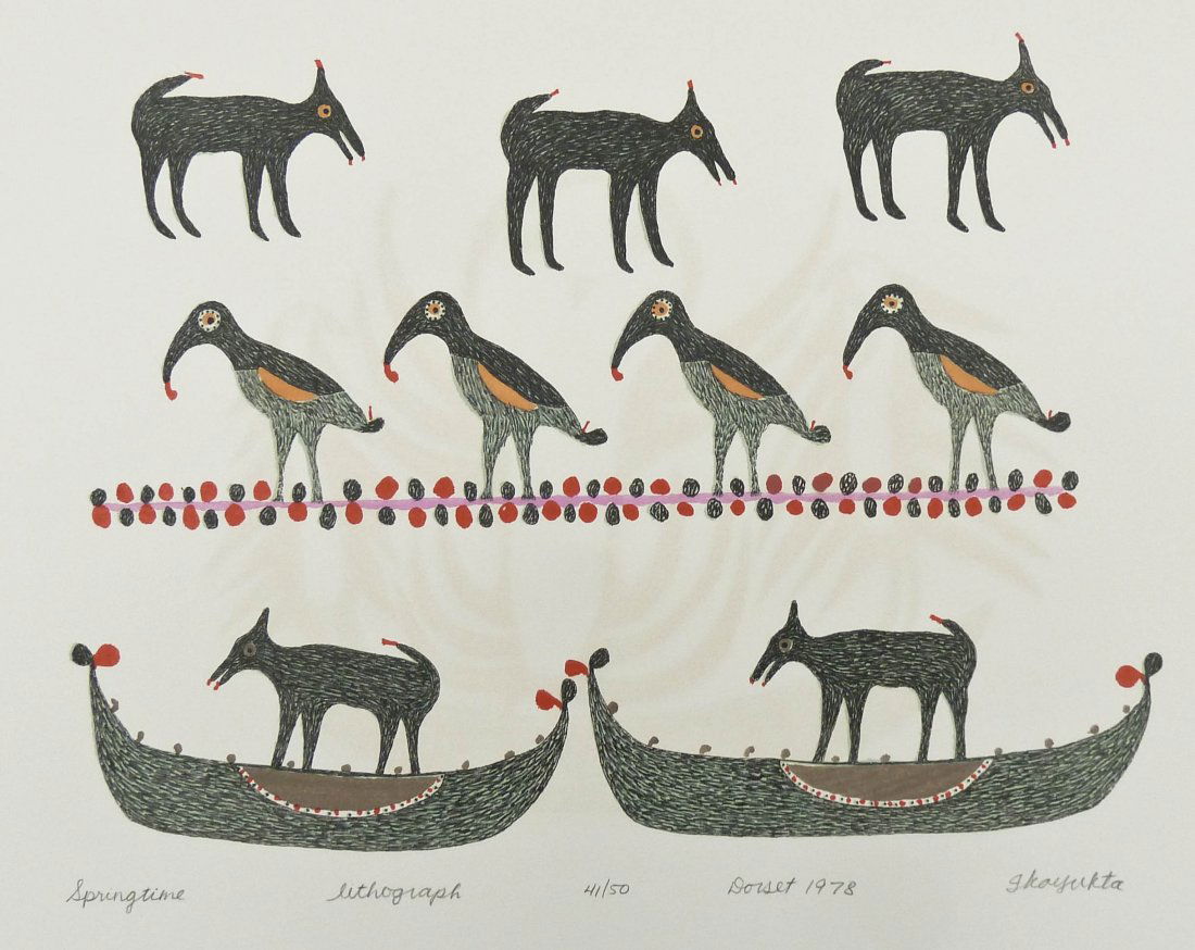 Ikayukta Tunnillie (1911-1980 Inuit) ''Springtime'' (1 of 2)