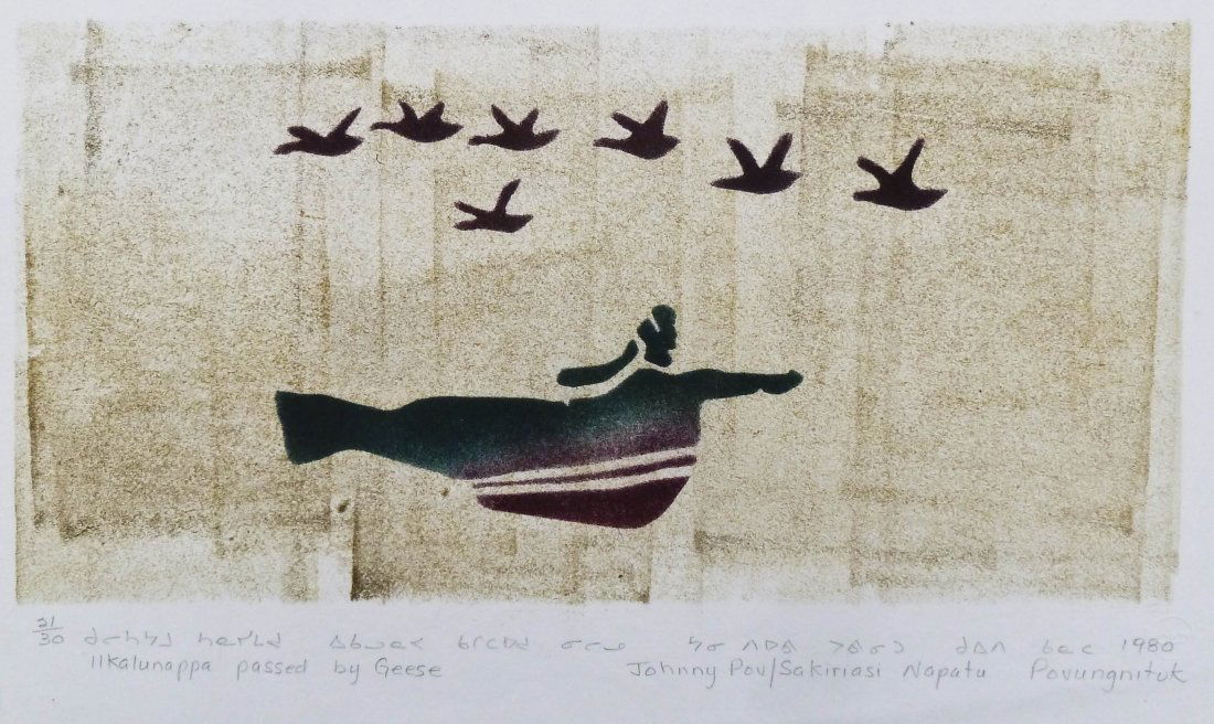 Johnny Pov (1908-1978 Inuit) ''Ilkalu Nappa (Half-Fish) (1 of 2)