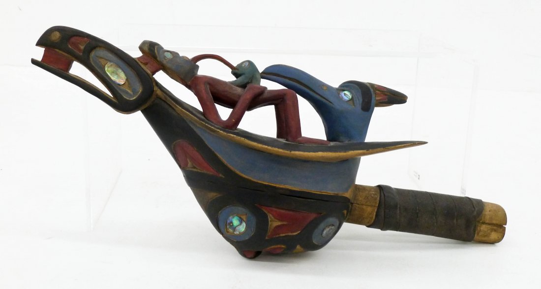 Richard LaValle (20th Cent. Oregon) Tlingit Style Raven (1 of 4)