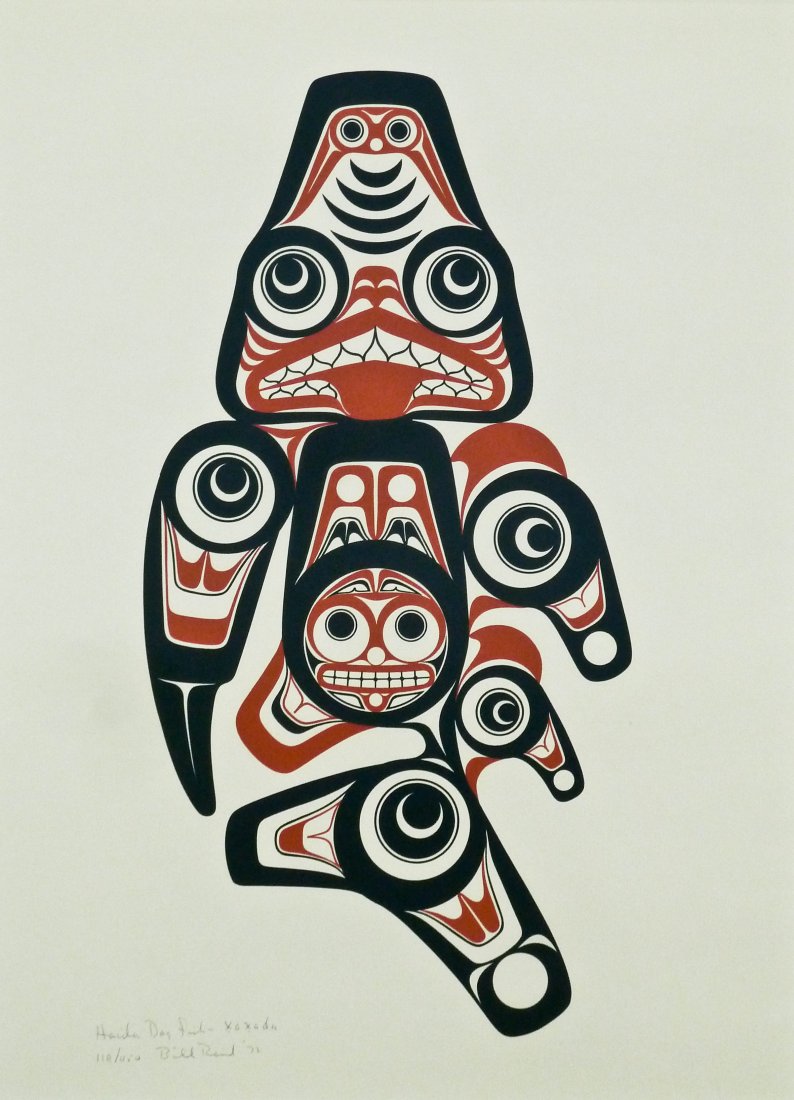 Bill Reid (1920-1998 Canadian) ''Haida Dog Fish'' 1972 (1 of 2)
