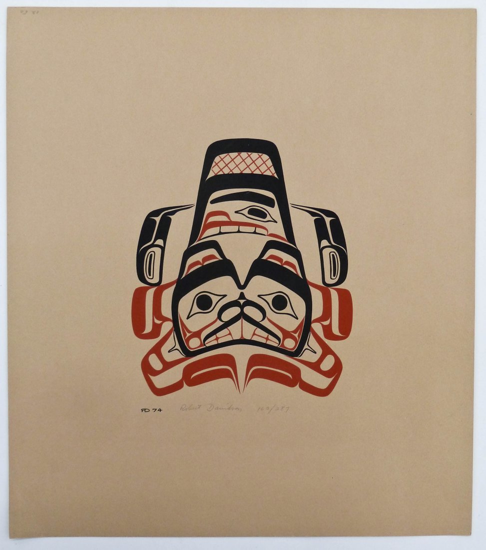Robert Davidson (b.1946 Haida) Beaver 1974 Serigraph (1 of 1)