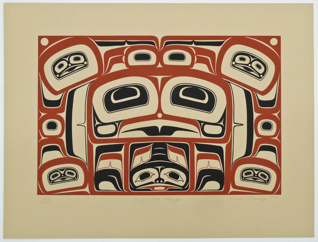Freda Diesing (1925-2002 Haida) ''Frog Box Design'' (1 of 1)