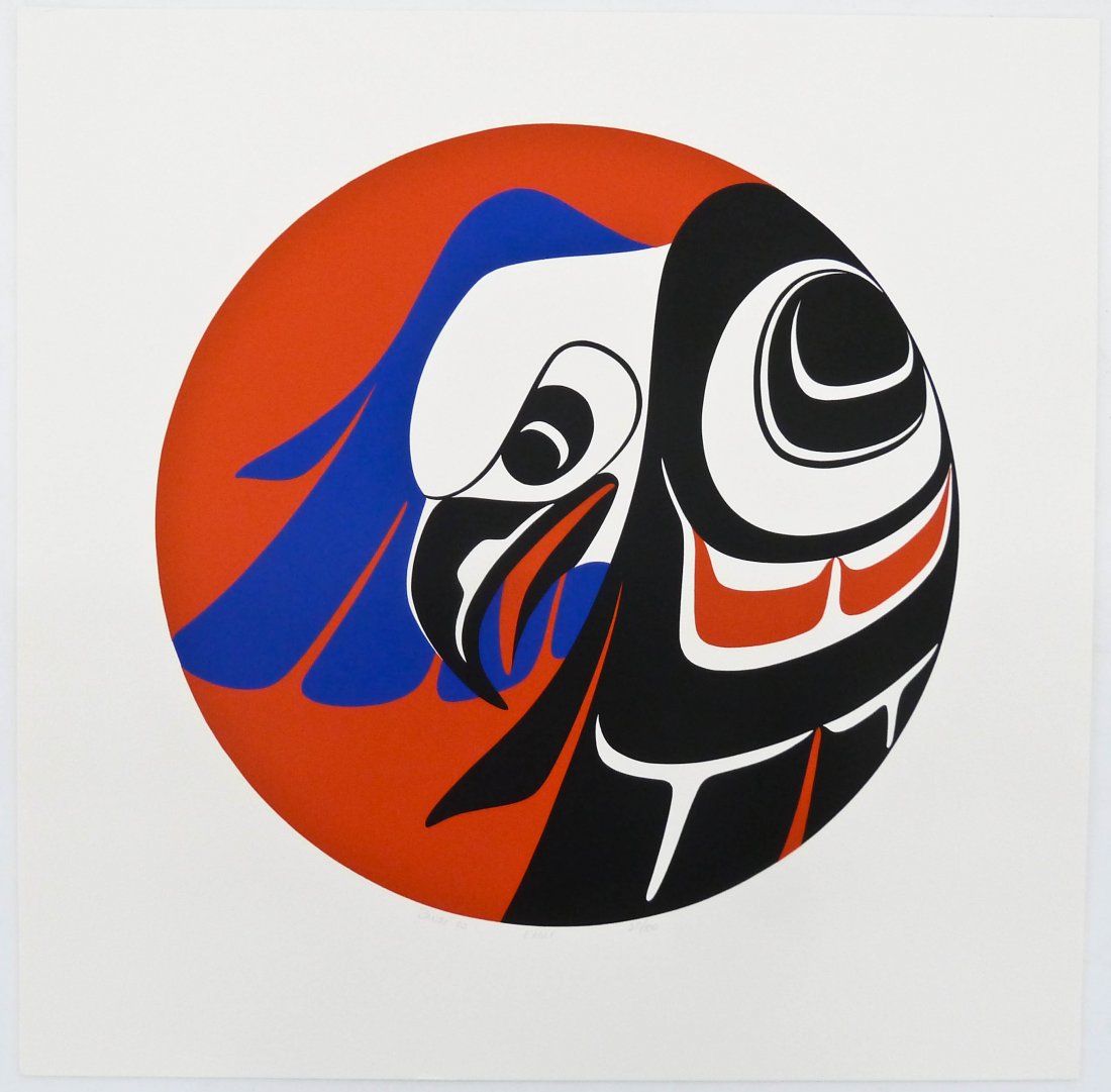 4pc Phil Janze (b.1950 Gitskan) Native Serigraphs. (1 of 3)