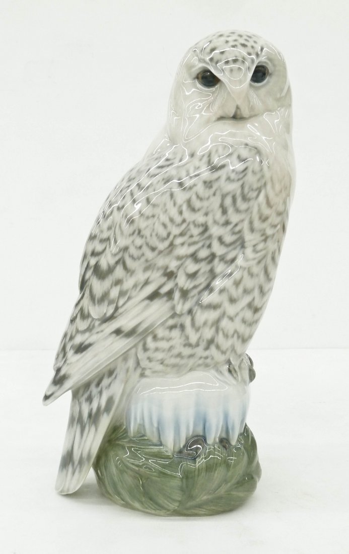 Royal Copenhagen 1829 Snowy Owl Porcelain Figure (1 of 3)