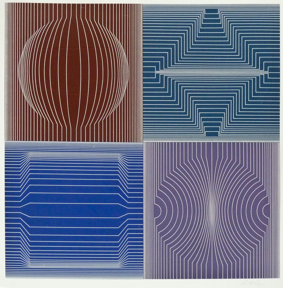 Victor Vasarely ''Tokyo'' 1982 Deluxe Silkscreen: Victor Vasarely ''Tokyo'' 1982 Deluxe Silkscreen 28''x28'' Sight. Ink signed and numbered XV/CL edition (15 of 150). Total framed size 37''x37''.