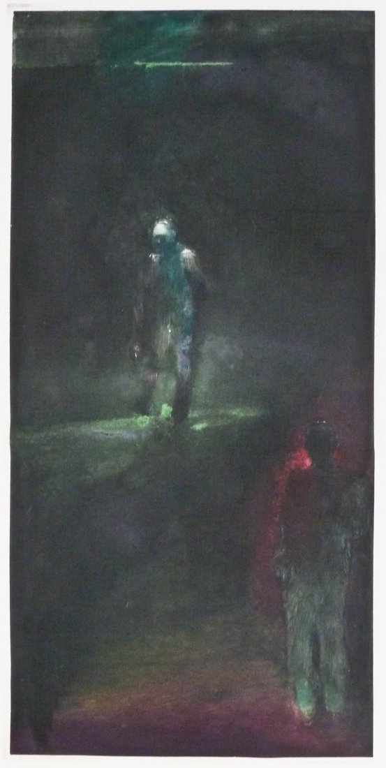 Galen Garwood (b.1944 Washington) ''Portrait of Morris: Galen Garwood (b.1944 Washington) ''Portrait of Morris Graves as Li Po is to Tufu'' 1984 Monotype 30''x23'' Sheet. Pencil signed l.r. Foster/White Gallery, Seattle label on verso. Total framed size 24