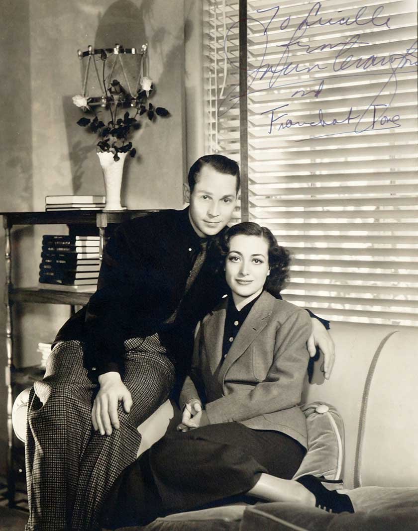 Joan Crawford and Franchot Tone Signed Photograph by (1 of 2)