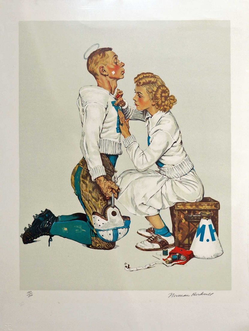 Norman Rockwell (American, 1894-1978) pencil signed and (1 of 2)