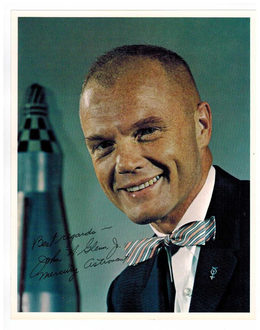 John Glenn Authentic Signed Photograph. This authentic (1 of 1)