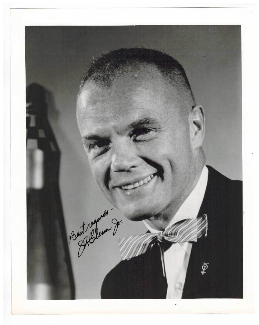 John Glenn Authentic Signed Photograph. This authentic (1 of 2)