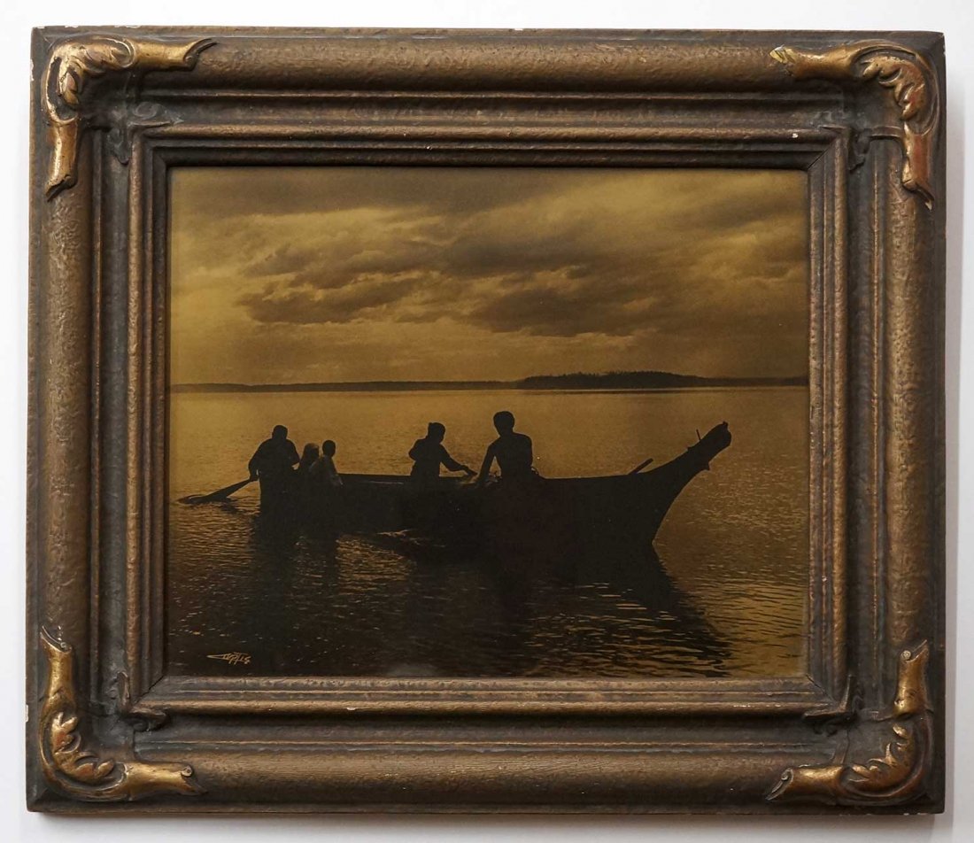Edward Curtis Orotone 8" x 10"  [Homeward] (1 of 3)