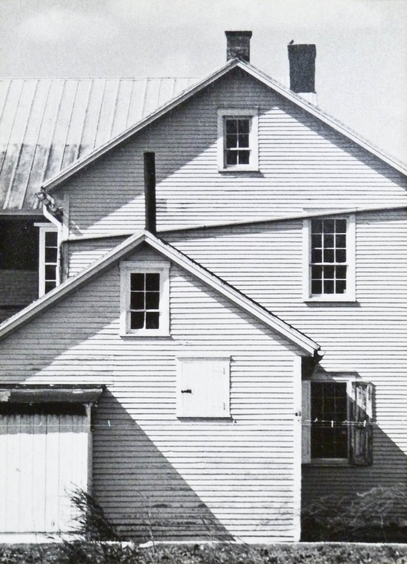George A. Tice (b.1938 American) ''Amish Farmhouse'': George A. Tice (b.1938 American) ''Amish Farmhouse'' Silver Gelatin Print 4.5''x3.25'' Image. Signed and titled on verso in pencil. Photograph is matted with a total size of 10''x8''. Overall excellen