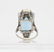 Lady's 23ct Natural Aquamarine Platinum & Diamond Art - 4