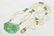 Chinese Jadeite & Freshwater Pearl 14k Necklace 24''. - 3