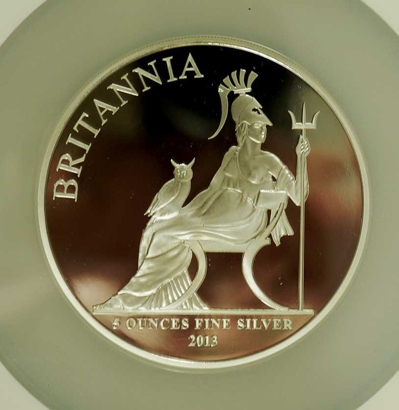 Great Britain 2013 Silver 10 Pound Britannia First (1 of 2)