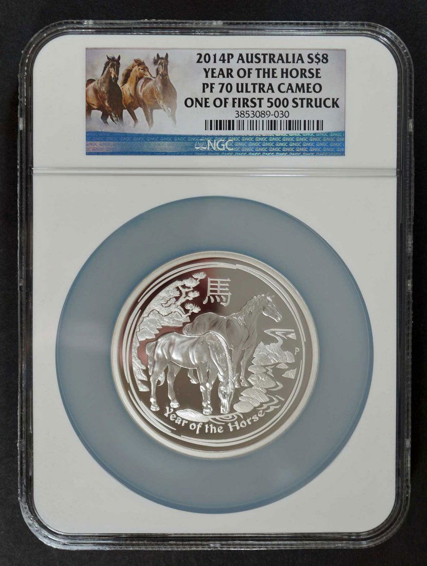 Australia 2014-P Silver $8 Year of the Horse PF70 Ultra (1 of 2)