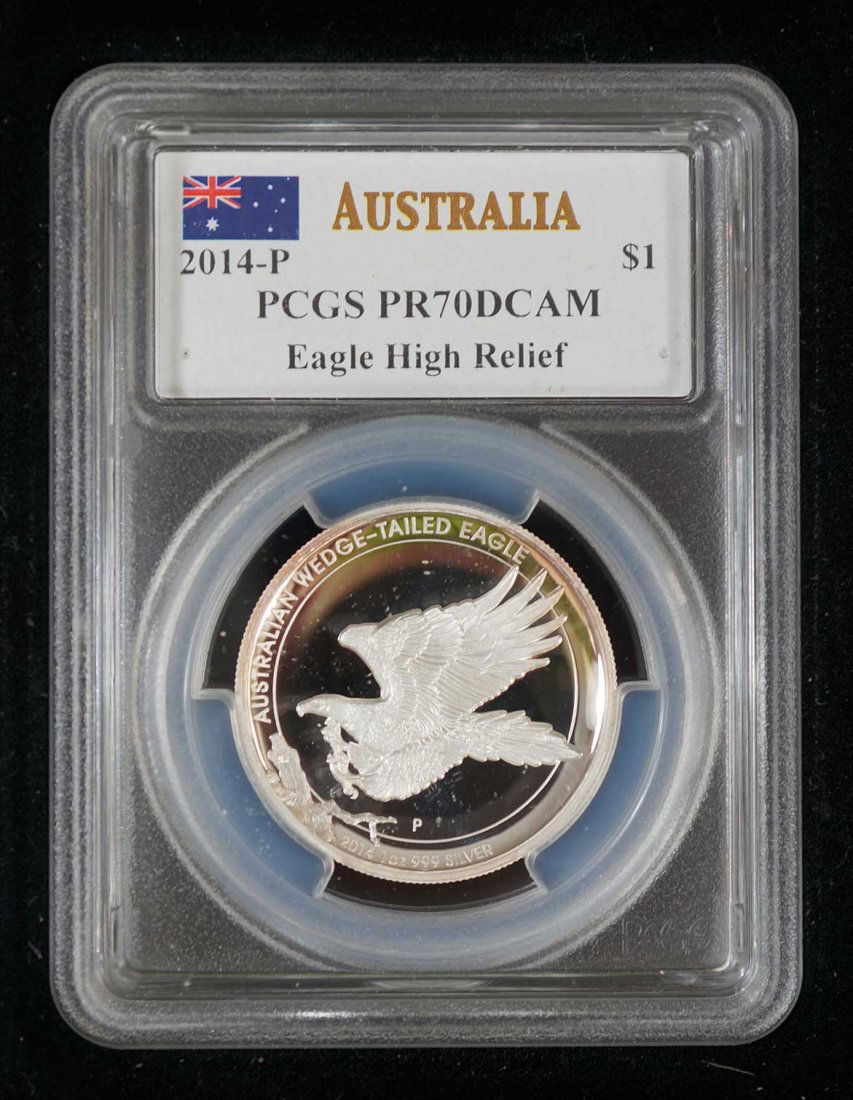 Australia (3) Wedge Tailed Eagle Silver Proof Coins, (1 of 2)