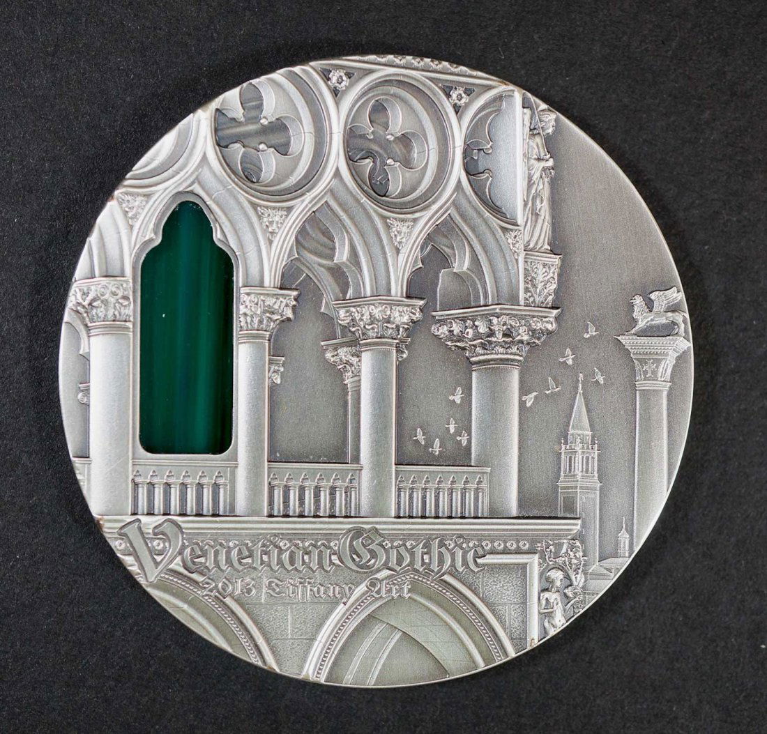 Palau $10 Silver Coin, Tiffany Art Venetian Gothic (1 of 2)