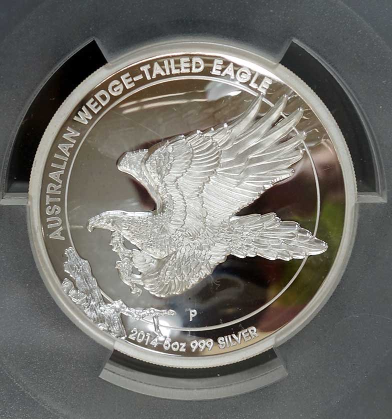 Australia 2014-P Wedge-Tailed Eagle $8 5 ounce .999 (1 of 2)