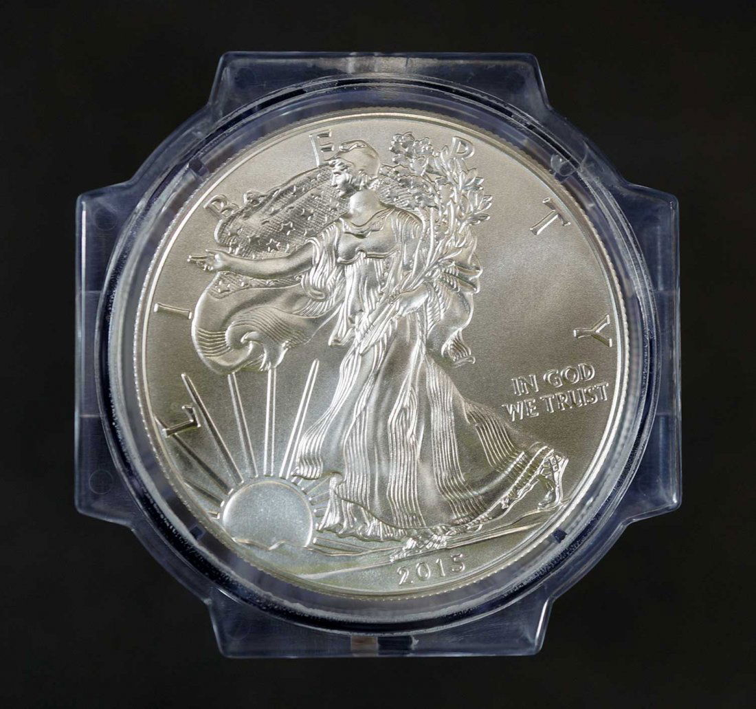 2015 Sealed Roll of (20) Silver Eagles $1, First Day of (1 of 2)