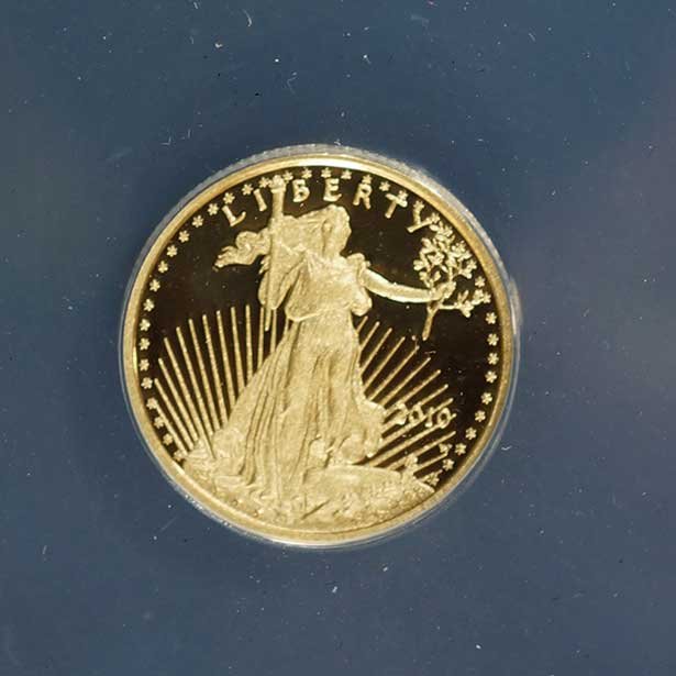 Gold 2010-W American Gold Eagle $5, 1/10 ounce, ANACS (1 of 2)