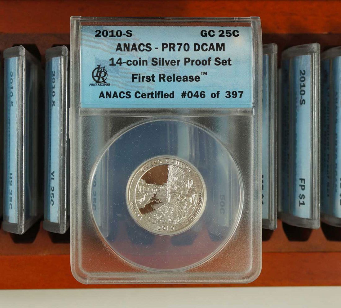 (2) US 14 coin Proof Sets, including 2010-S, 14 Coin (1 of 3)