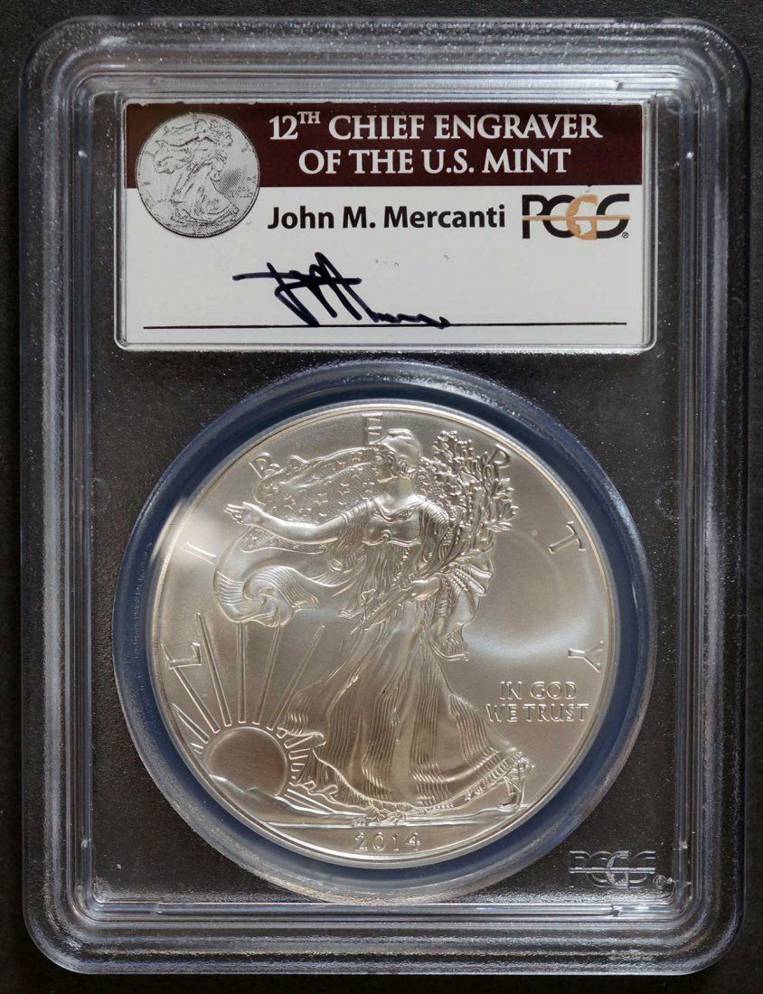 2014 Silver Eagle PCGS MS70 First Strike, Government (1 of 2)