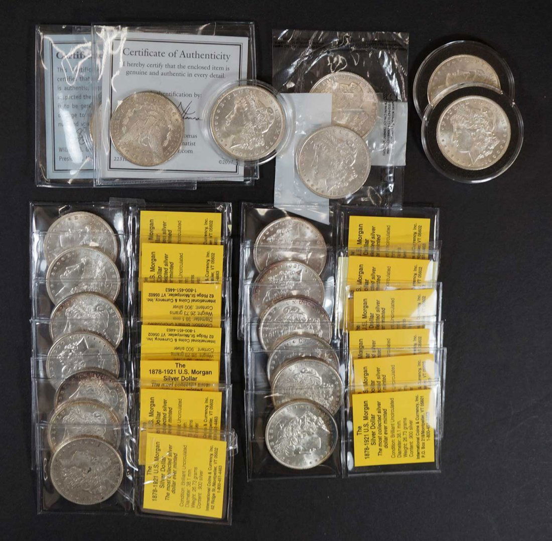 (20) Morgan US Silver Dollars assorted dates, mints & (1 of 1)