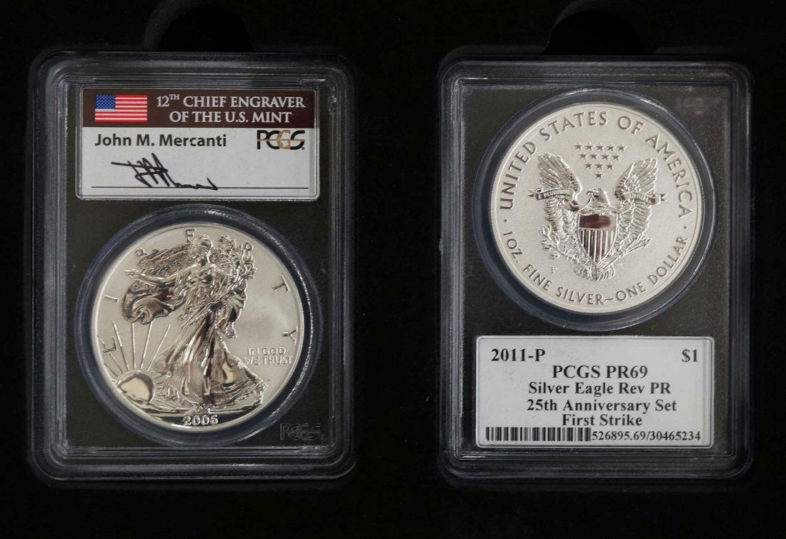 2011-P Silver Eagle Reverse Proof 25th Anniversary set (1 of 2)