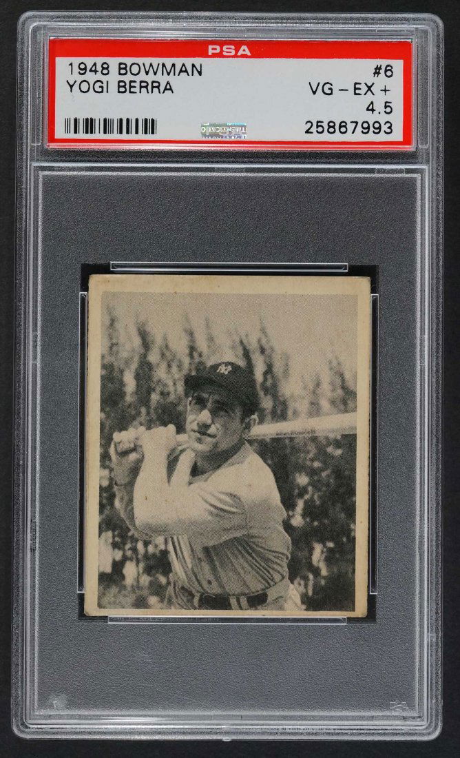 1948 Bowman #6 Yogi Berra (PSA 4.5 VG/EX) (1 of 2)