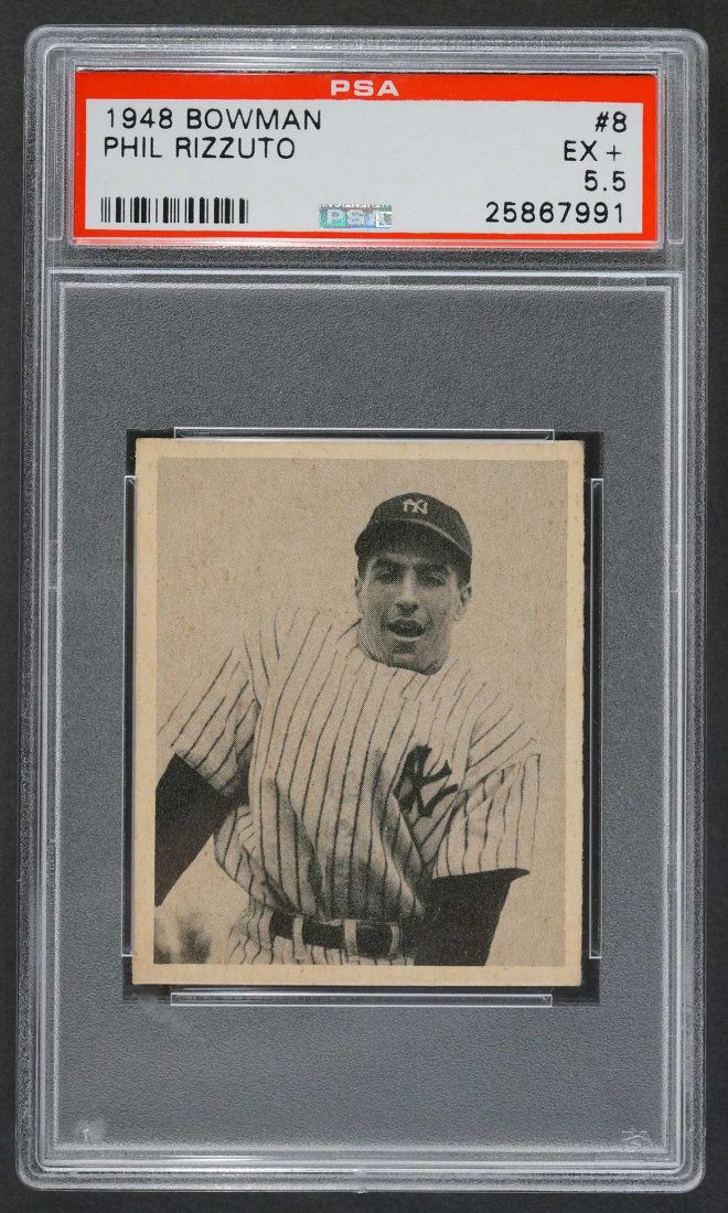 1948 Bowman #8 Phil Rizzuto (PSA 5.5 EX+) (1 of 2)
