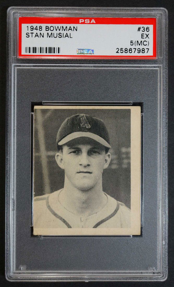 1948 Bowman #36 Stan Musial (PSA 5 (MC) EX) (1 of 2)